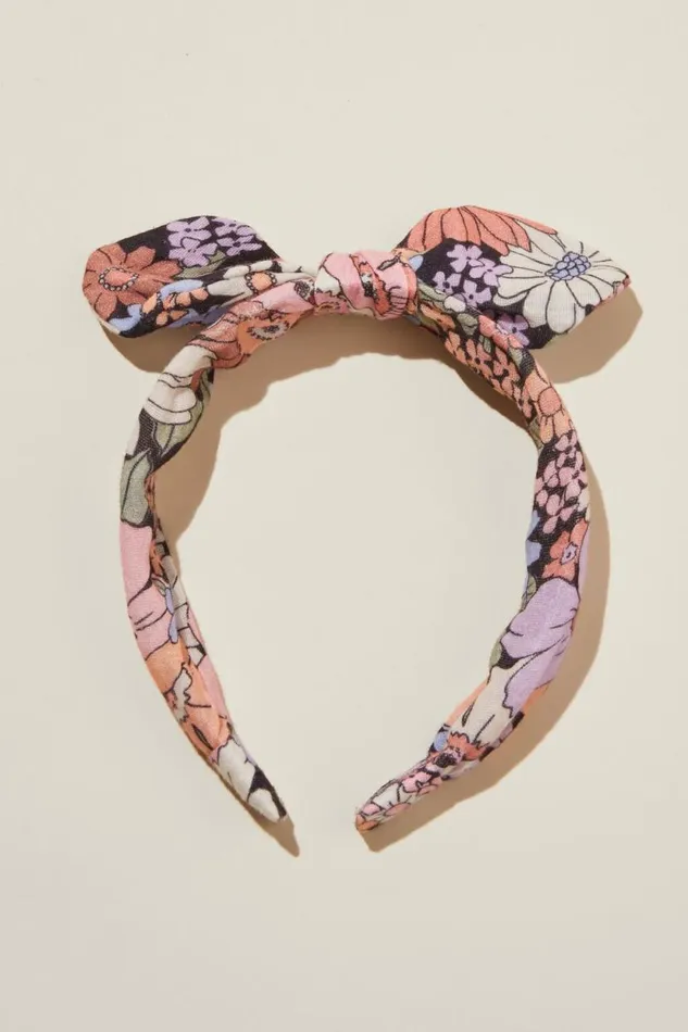 Bailee Bow Headband Quinn Floralphantom Girls Cotton On Hair Accessories