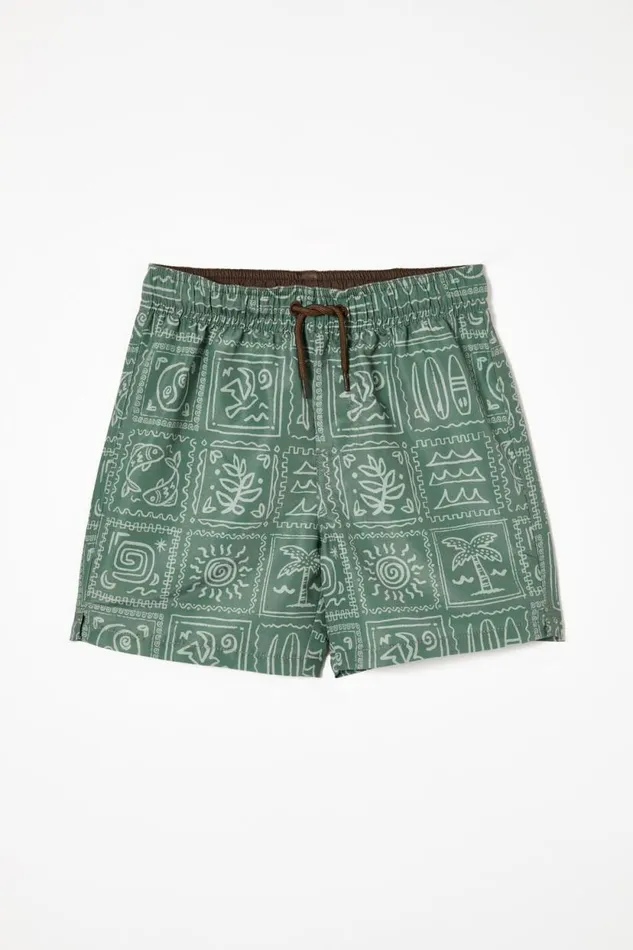 Bailey Board Short Swag Greendeep Sage Medi Coast Boys Cotton On Shorts
