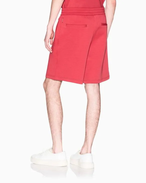 Basic Bermuda In Stretch Fabric Red Men Armani Matching Sets Basic Bermuda In Stretch Fabric Red Men Armani Matching Sets
