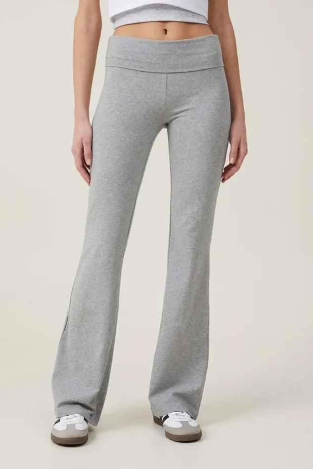 Bella Bootleg Pant Grey Marle Women Cotton On Pants