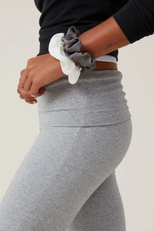Bella Capri Grey Marle Women Cotton On Pants