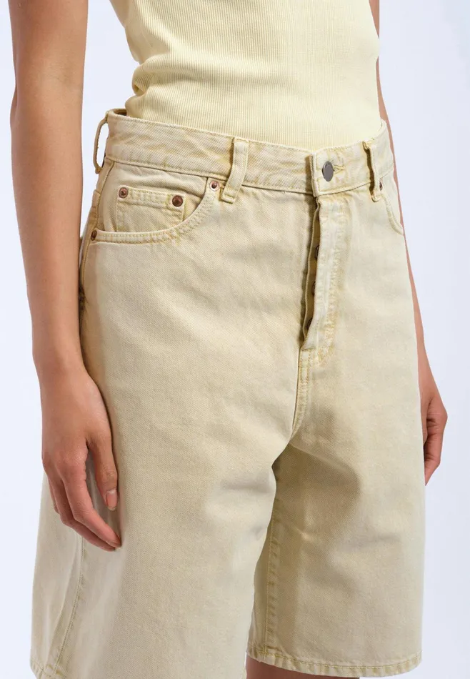Bella Shorts 8211 Buff Yellow Buff Yellow Women Dr Denim Shorts