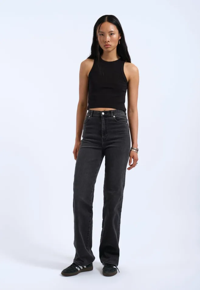 Bey Crop Top 8211 Black Black Women Dr Denim Tees and Tanks