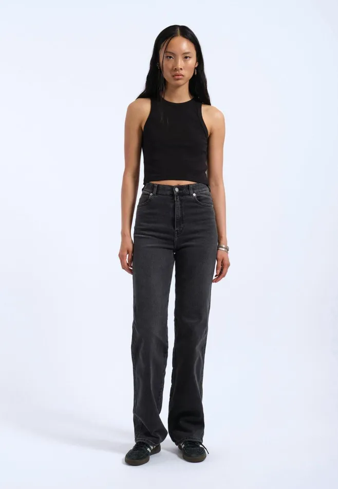 Bey Crop Top 8211 Black Black Women Dr Denim Tees and Tanks