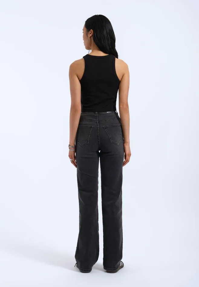Bey Crop Top 8211 Black Black Women Dr Denim Tees and Tanks