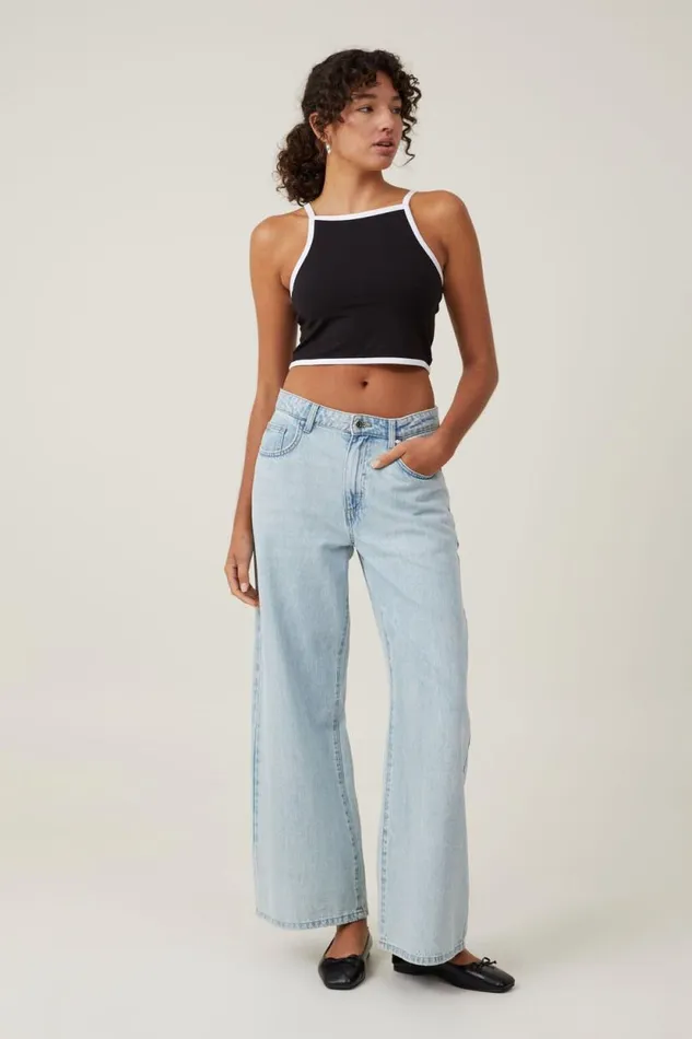 Billi High Neck Tank Black Women Cotton On Tops