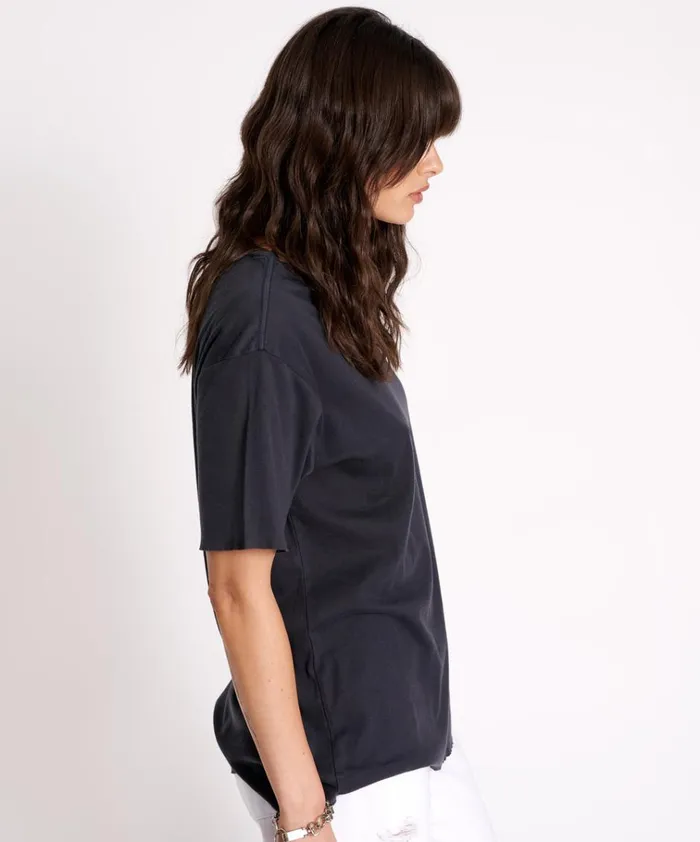 BLACK STONE RIBBED UNISEX TEE Women One Teaspoon Tees and Tanks BLACK STONE RIBBED UNISEX TEE Women One Teaspoon Tees and Tanks