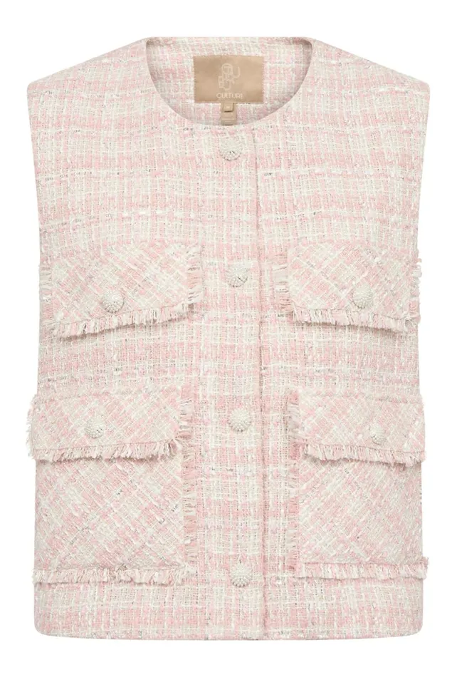 Blazers and Waistcoats Women CULTURE CUcoca Boucl Waistcoat