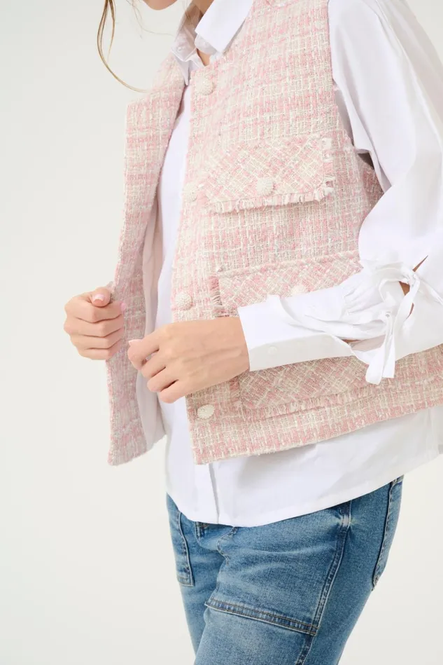 Blazers and Waistcoats Women CULTURE CUcoca Boucl Waistcoat