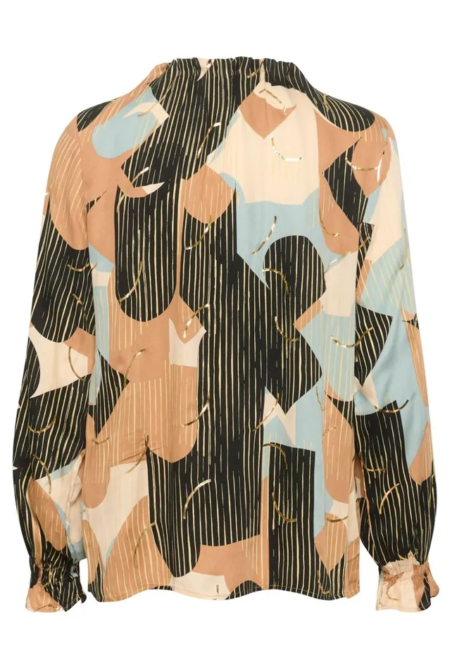 Blouses Women CULTURE CUhelena Blouse Green Milieu Abstract
