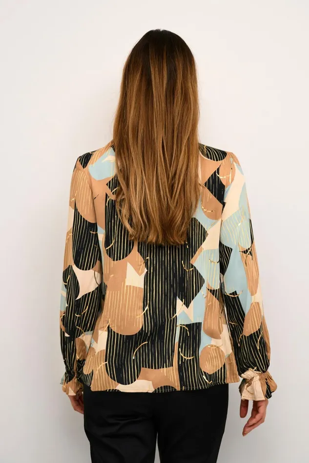 Blouses Women CULTURE CUhelena Blouse Green Milieu Abstract