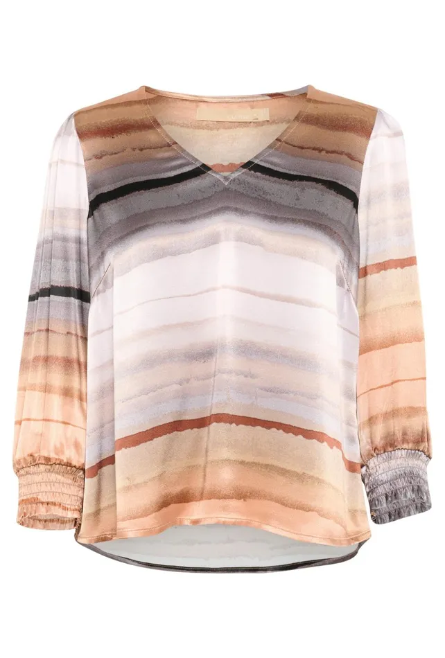 Blouses Women CULTURE CUibla Blouse Rust Stribes