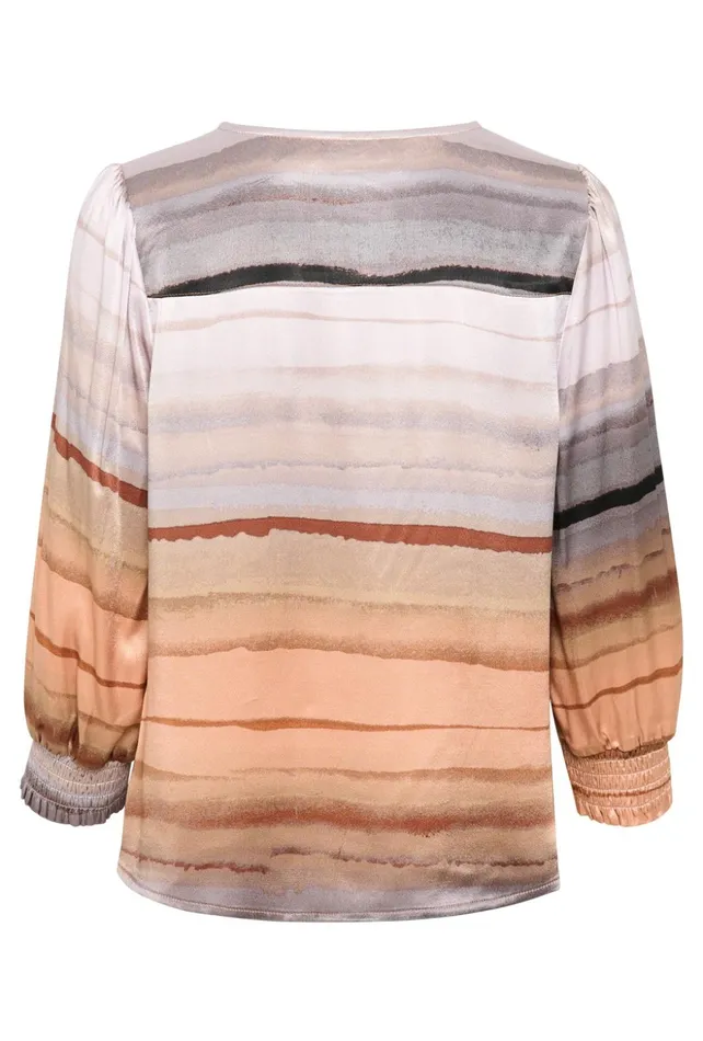 Blouses Women CULTURE CUibla Blouse Rust Stribes