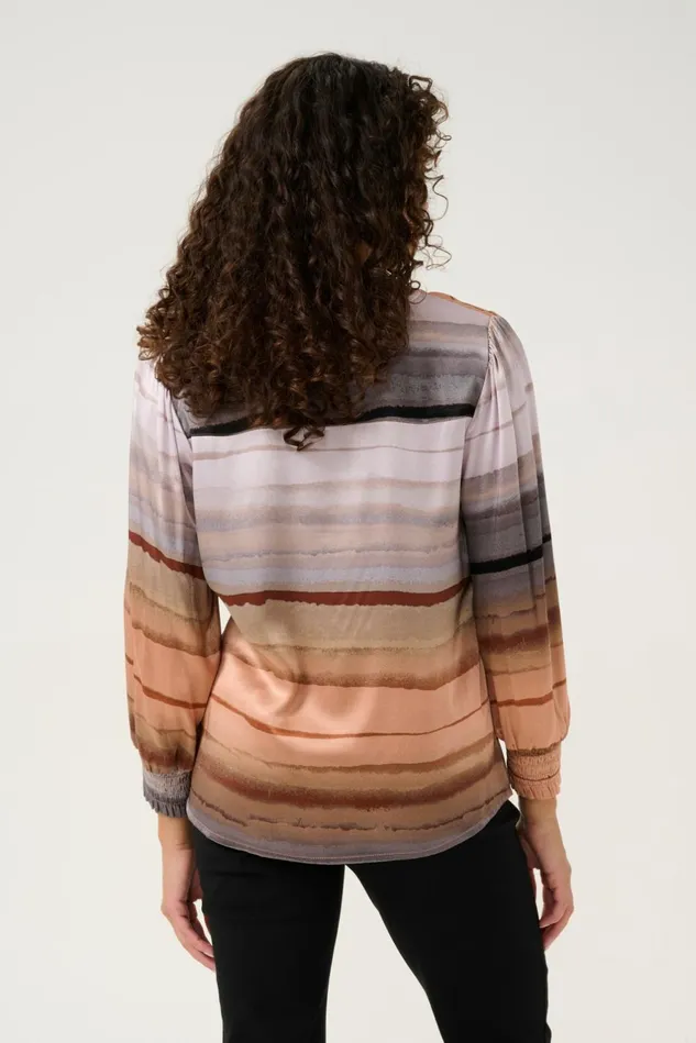 Blouses Women CULTURE CUibla Blouse Rust Stribes