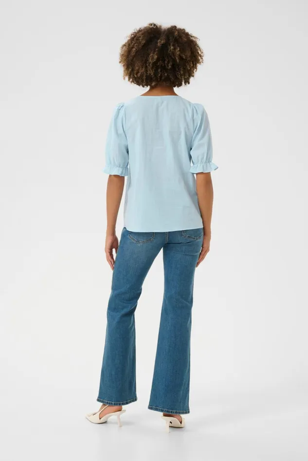Blouses Women CULTURE CUmuxi Blouse Cashmere Blue