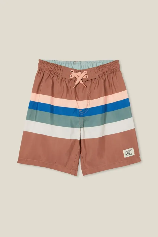 Bobby Board Short Coco Jumborainy Day Multi Stripe Boys Cotton On Shorts
