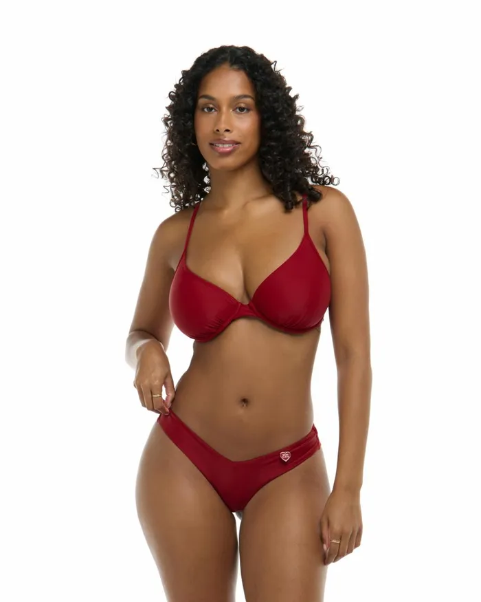 Body Glove DF Cup Tops Women Smoothies Solo DF Cup Bikini Top 8211 Cranberry