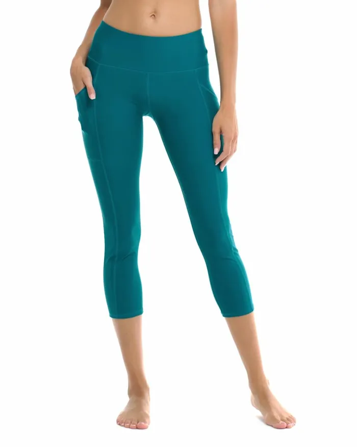 Body Glove Gym To Swim Women Smoothies Vigor CrossOver Capri 8211 Kingfisher