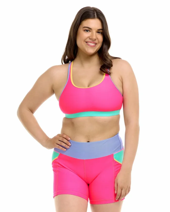 Body Glove Gym To Swim Women Vibration Equalizer Sports Bra 8211 Bubble Gum