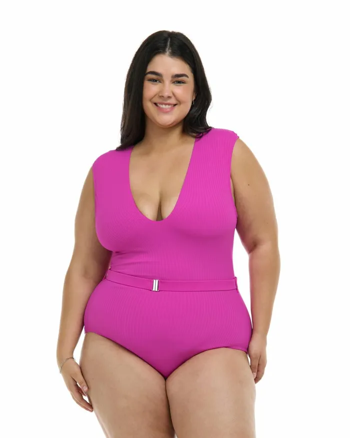 Body Glove Plus Size Swimwear Women Ibiza Ezry Plus Size OnePiece Swimsuit 8211 Fuchsia