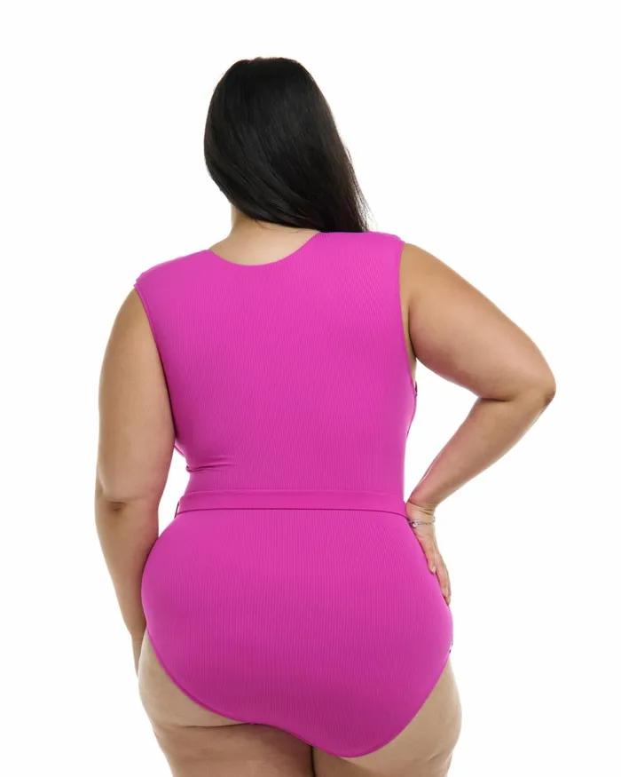 Body Glove Plus Size Swimwear Women Ibiza Ezry Plus Size OnePiece Swimsuit 8211 Fuchsia