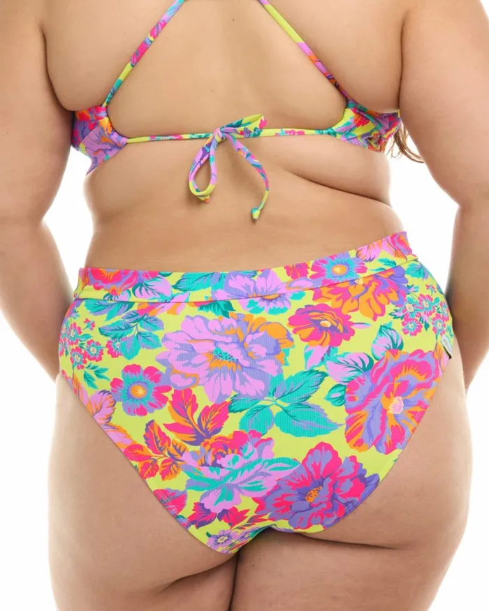 Body Glove Plus Size Swimwear Women Romy Marlee Plus Size HighWaist Bikini Bottom 8211 Key Lime