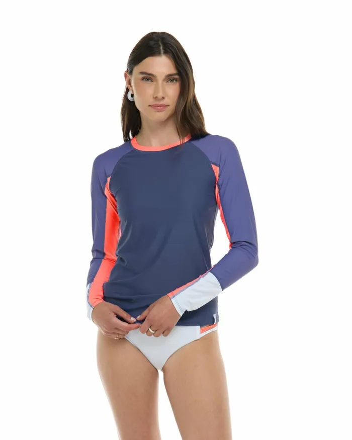 Body Glove Rash Guards Sun Protection Women Vibration Sleek Long Sleeve Rashguard 8211 Snow Vibration