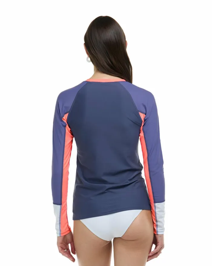 Body Glove Rash Guards Sun Protection Women Vibration Sleek Long Sleeve Rashguard 8211 Snow Vibration