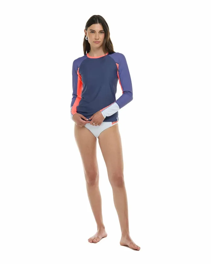 Body Glove Rash Guards Sun Protection Women Vibration Sleek Long Sleeve Rashguard 8211 Snow Vibration