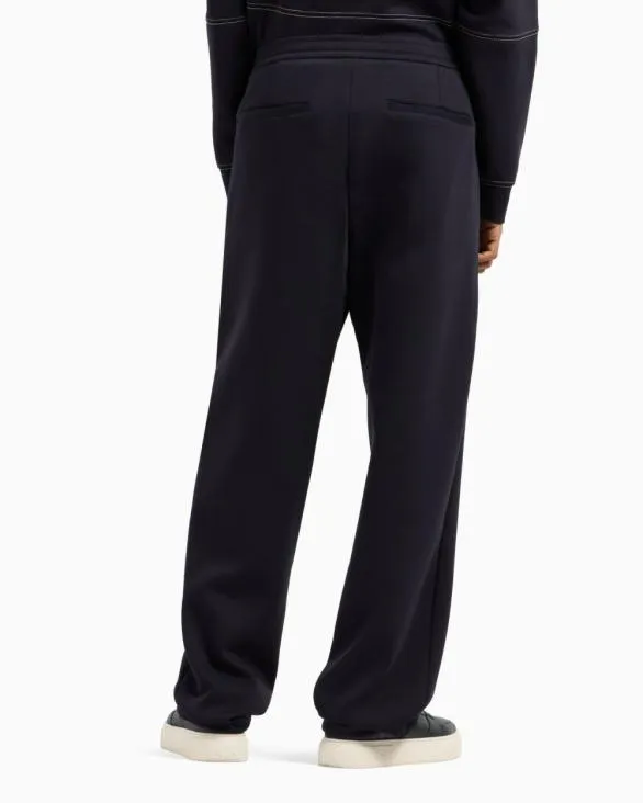 Bonded Stretch Fleece Joggers Navyblue Men Armani Matching Sets Bonded Stretch Fleece Joggers Navyblue Men Armani Matching Sets