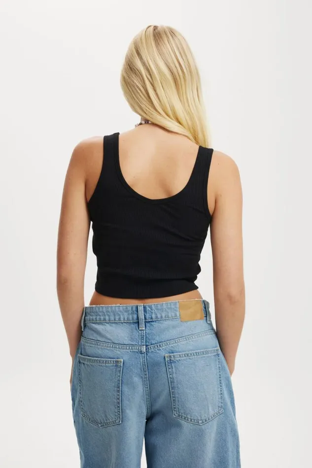 Bondi Tank Black Women Cotton On Tops