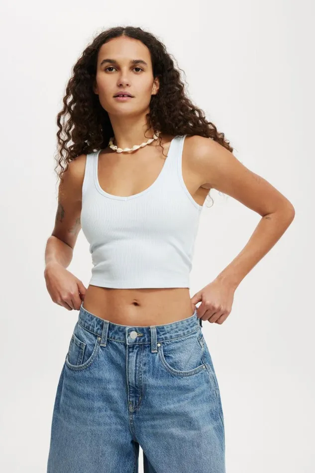 Bondi Tank Vista Blue Women Cotton On Tops