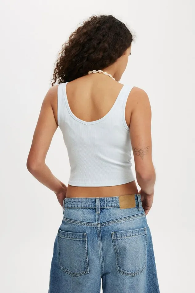 Bondi Tank Vista Blue Women Cotton On Tops