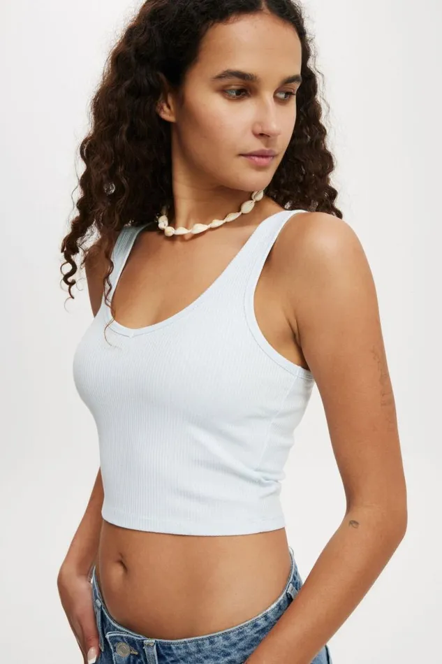 Bondi Tank Vista Blue Women Cotton On Tops