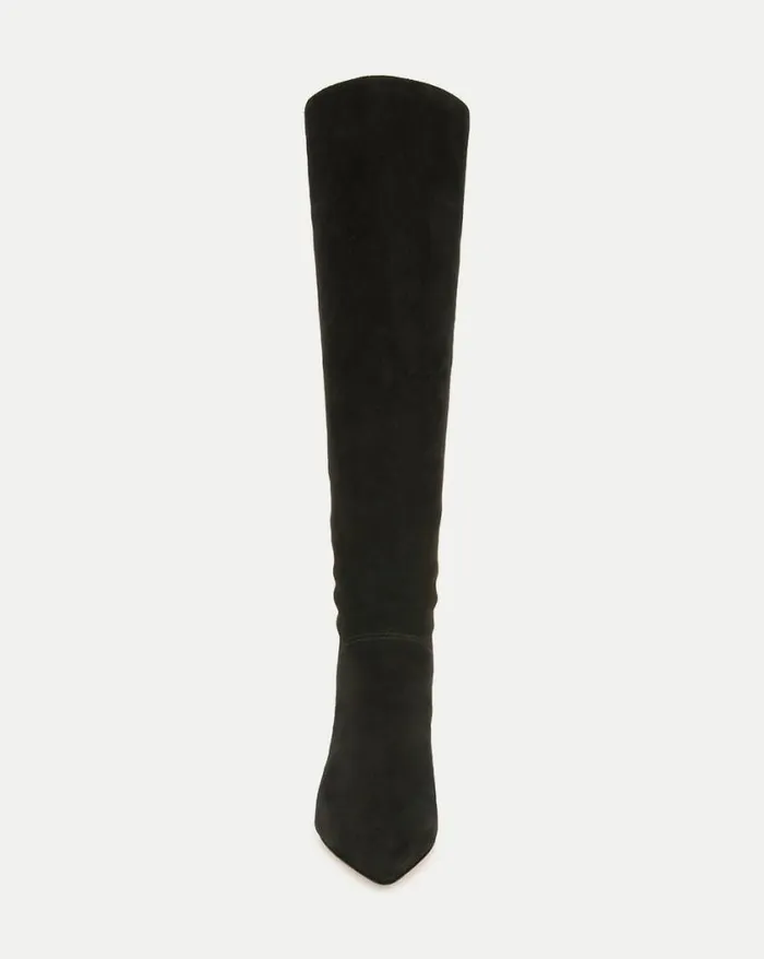 Boots and Booties Shop Veronica Beard Lexington Suede Boot Black
