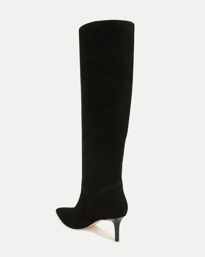Boots and Booties Shop Veronica Beard Lexington Suede Boot Black