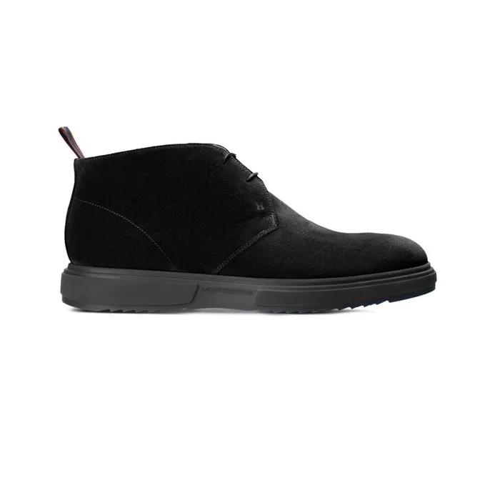 Boots Men Moreschi Black Suede Desert Boot