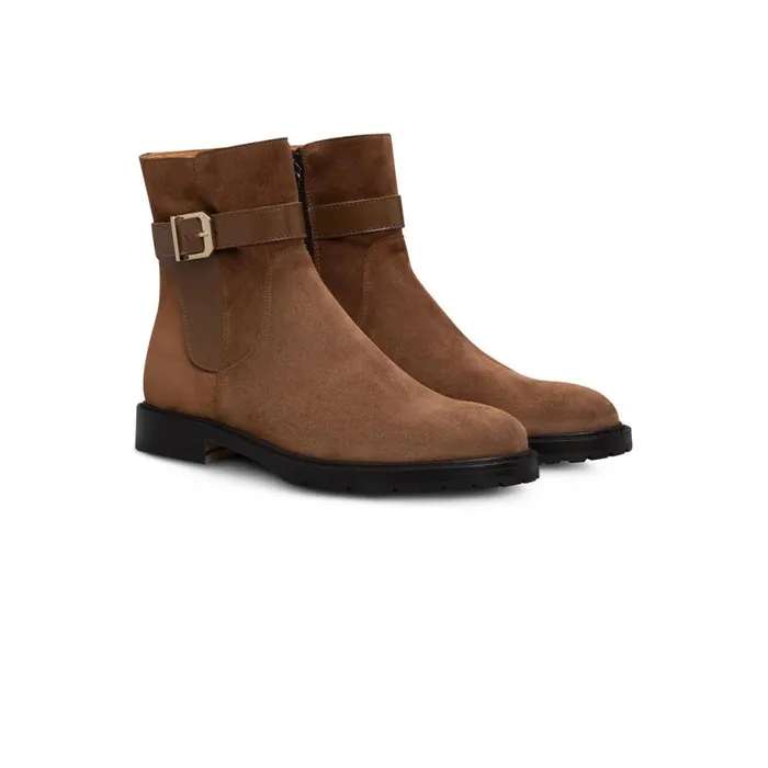 Boots Women Moreschi Brown Leather Ankle Boot