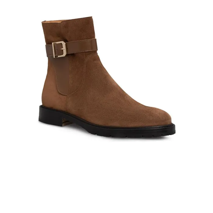 Boots Women Moreschi Brown Leather Ankle Boot