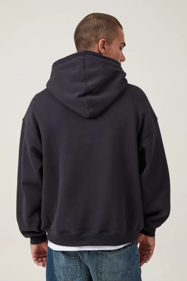 Box Fit Hoodie Washed Black Men Cotton On Sweats and Hoodies Box Fit Hoodie Washed Black Men Cotton On Sweats and Hoodies