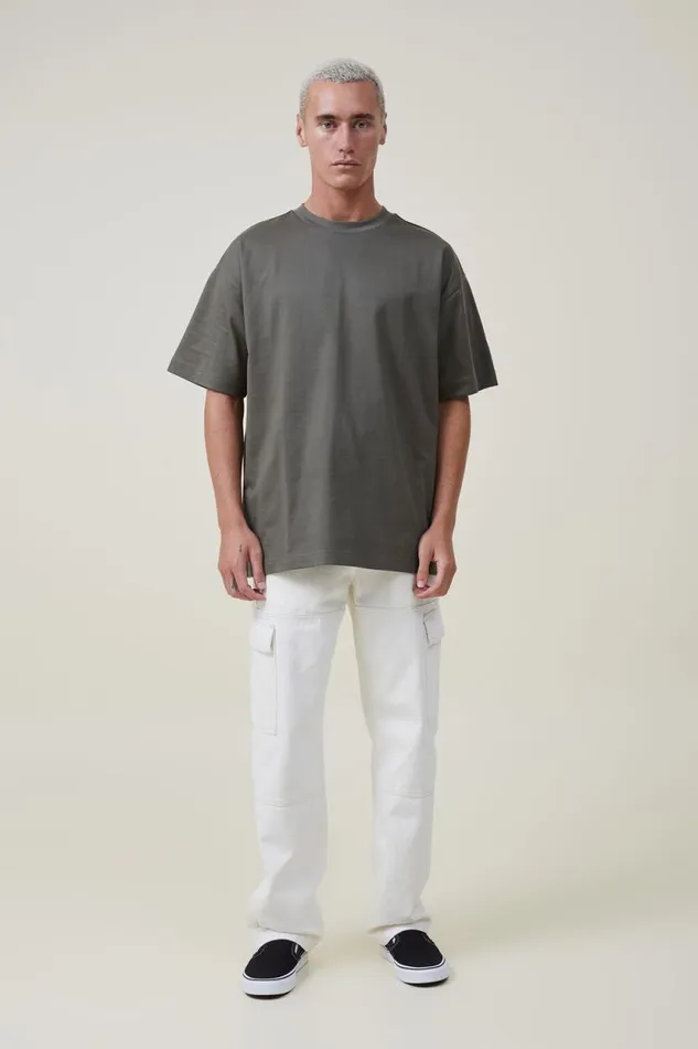 Box Fit Plain TShirt Military Men Cotton On Tees and Tanks Box Fit Plain TShirt Military Men Cotton On Tees and Tanks