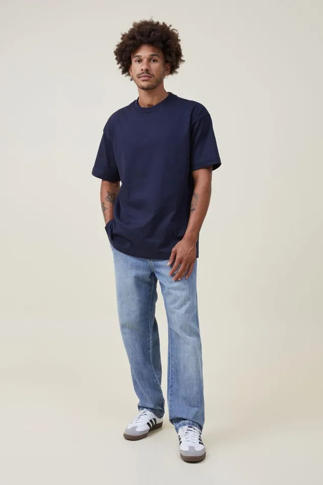 Box Fit Plain TShirt True Navy Men Cotton On Tees and Tanks Box Fit Plain TShirt True Navy Men Cotton On Tees and Tanks