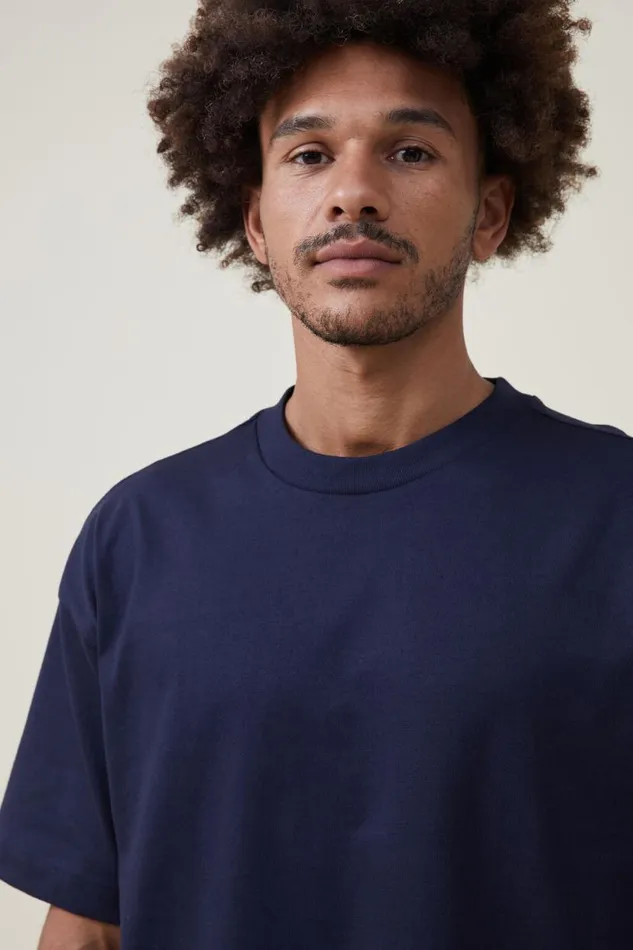 Box Fit Plain TShirt True Navy Men Cotton On Tees and Tanks Box Fit Plain TShirt True Navy Men Cotton On Tees and Tanks