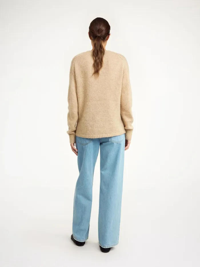 Briella MohairBlend Sweater Twill Beige Women By Malene Birger Knitwear