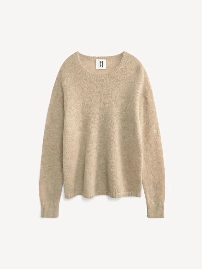 Briella MohairBlend Sweater Twill Beige Women By Malene Birger Knitwear