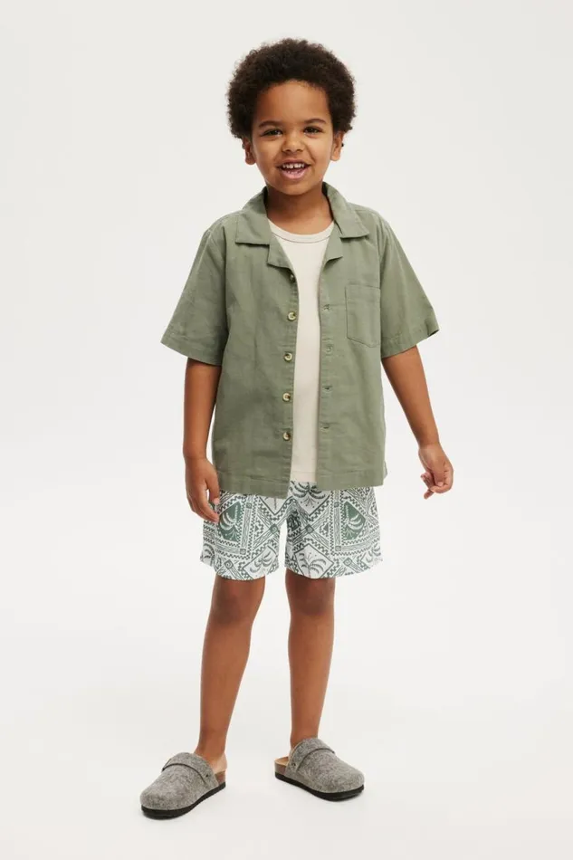 Cabana Short Sleeve Shirt Swag Green Boys Cotton On Shirts Cabana Short Sleeve Shirt Swag Green Boys Cotton On Shirts
