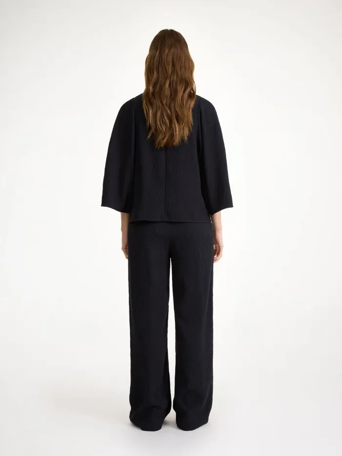 Calyas Blouse Black Women By Malene Birger Tops and Blouses