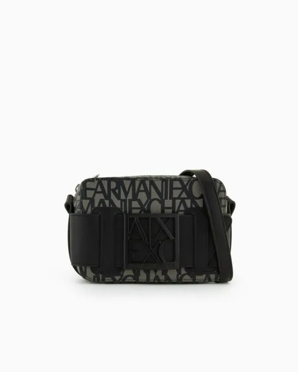 Camera Case Bag With Contrasting Detail Black Women Armani Crossbody Bags