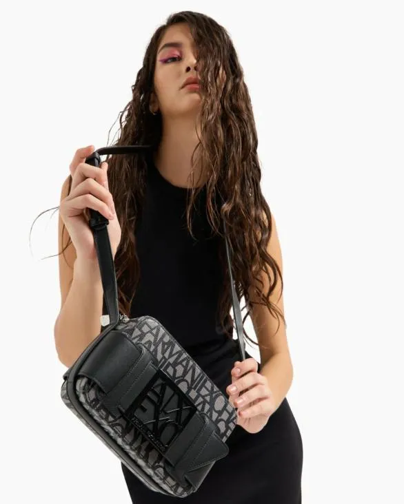 Camera Case Bag With Contrasting Detail Black Women Armani Crossbody Bags Camera Case Bag With Contrasting Detail Black Women Armani Crossbody Bags