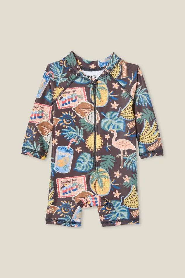 Cameron Long Sleeve Swimsuit Phantomrio Baby Cotton On Swimwear